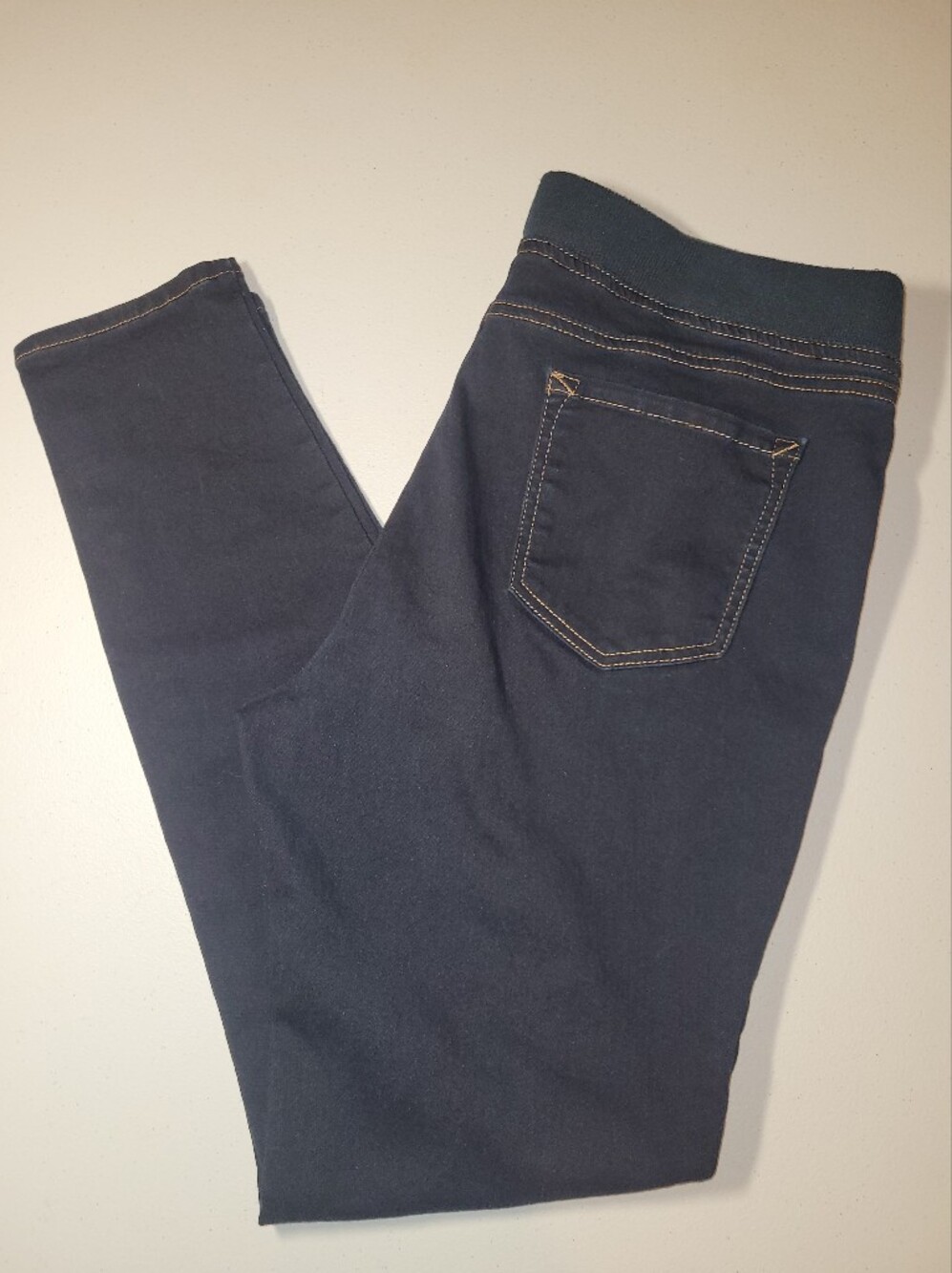 lei Dark Indigo Stretch Pull-On Jeggings, XL